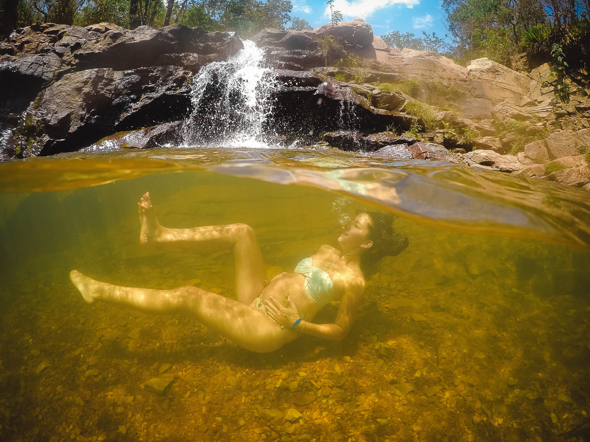 Ensaio de Gestante debaixo dágua