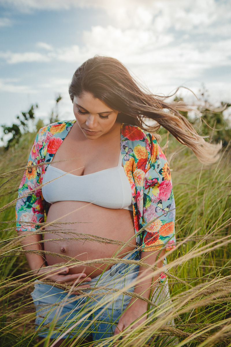 Ensaio de Gestante na Praia de Camboinhas em Niterói - RJ