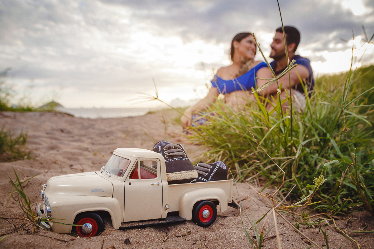 Ensaio de Gestante na Praia de Camboinhas em Niterói - RJ