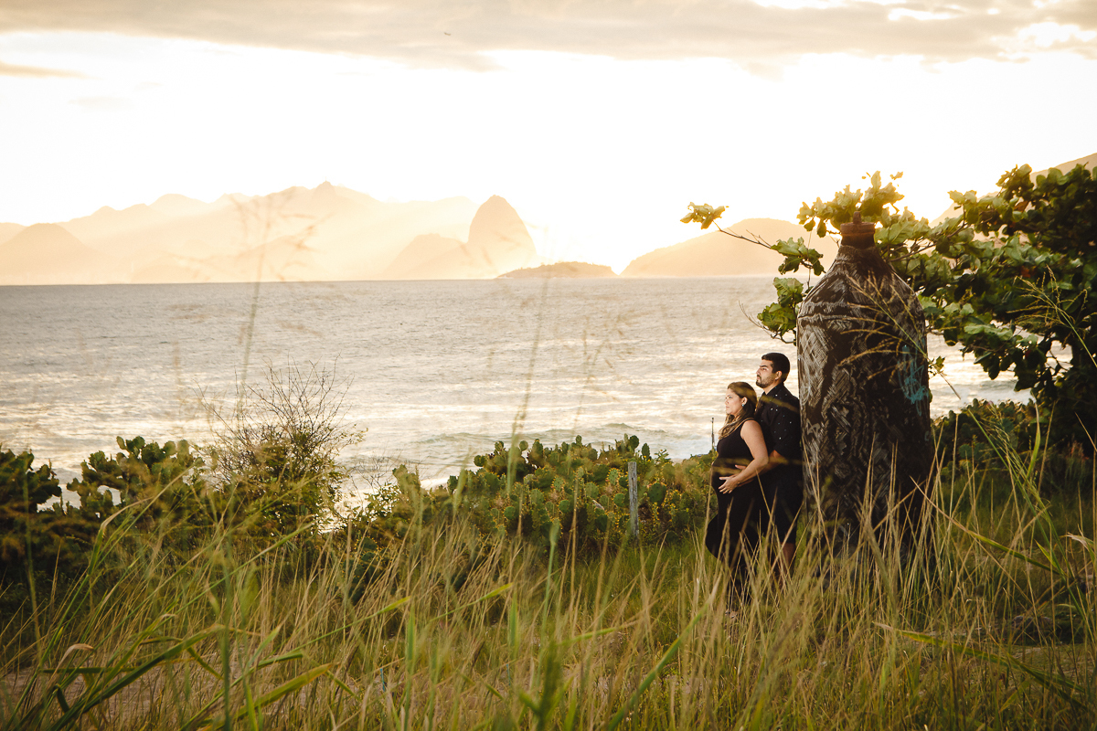 Ensaio de Gestante na Praia de Camboinhas em Niterói - RJ
