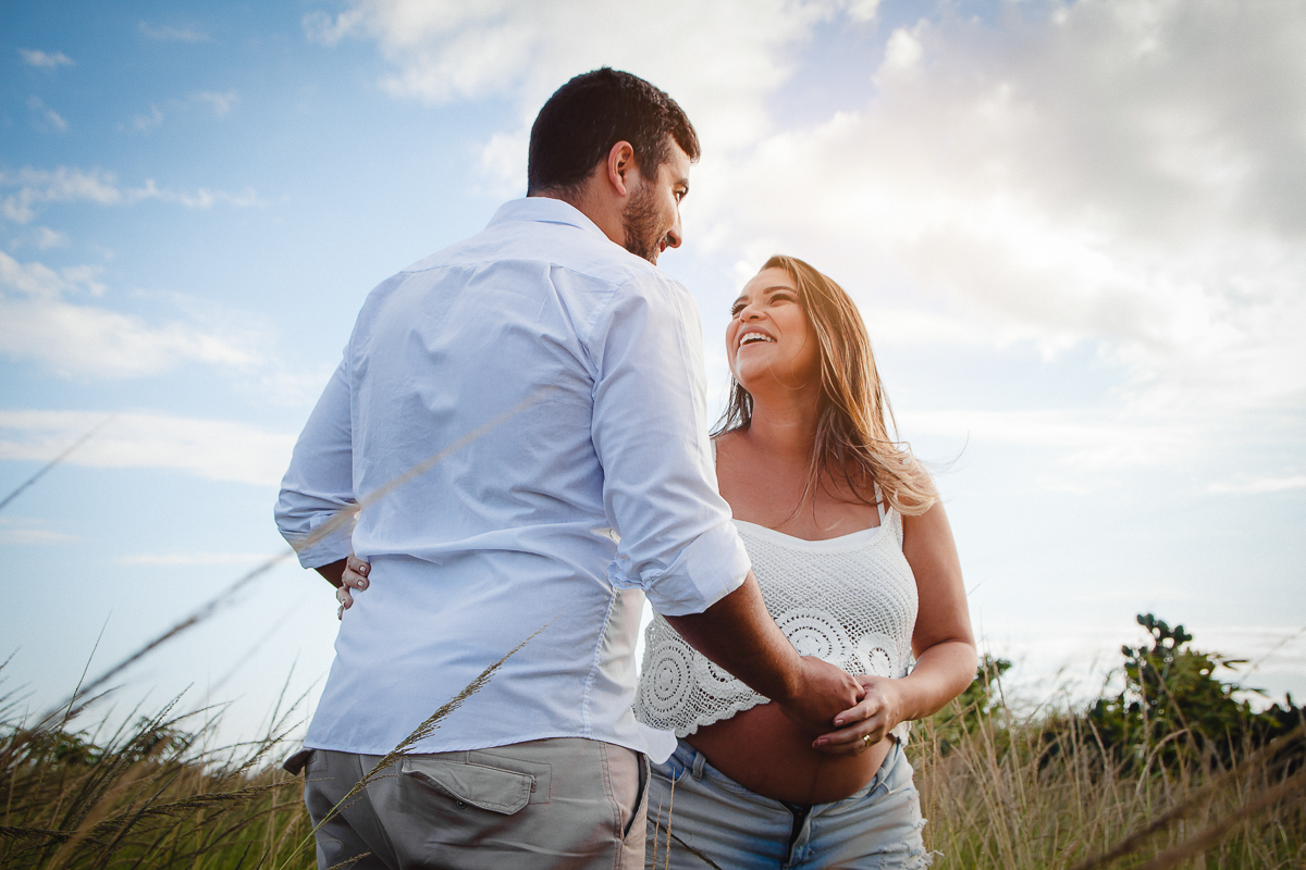 Ensaio de Gestante na Praia de Camboinhas em Niterói - RJ