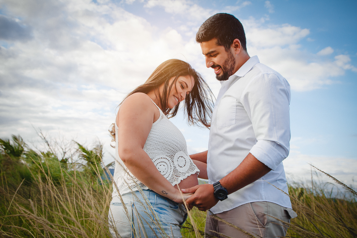 Ensaio de Gestante na Praia de Camboinhas em Niterói - RJ