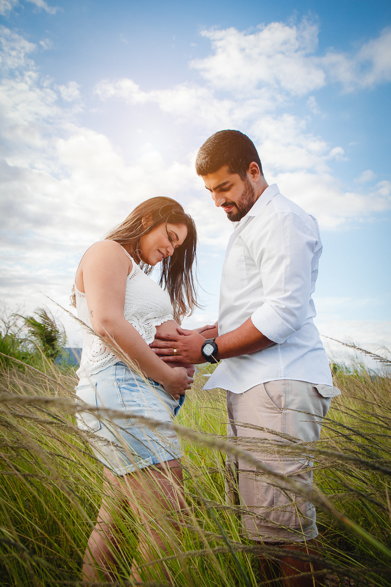 Ensaio de Gestante na Praia de Camboinhas em Niterói - RJ