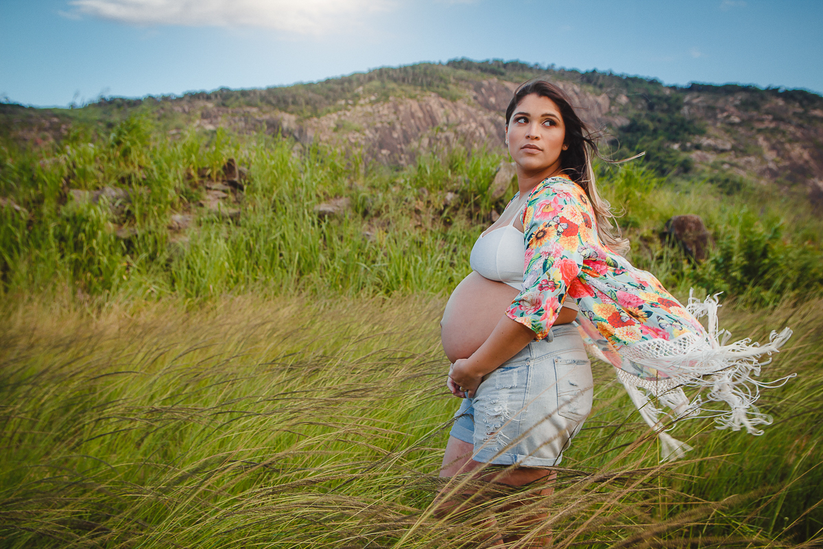 Ensaio de Gestante na Praia de Camboinhas em Niterói - RJ