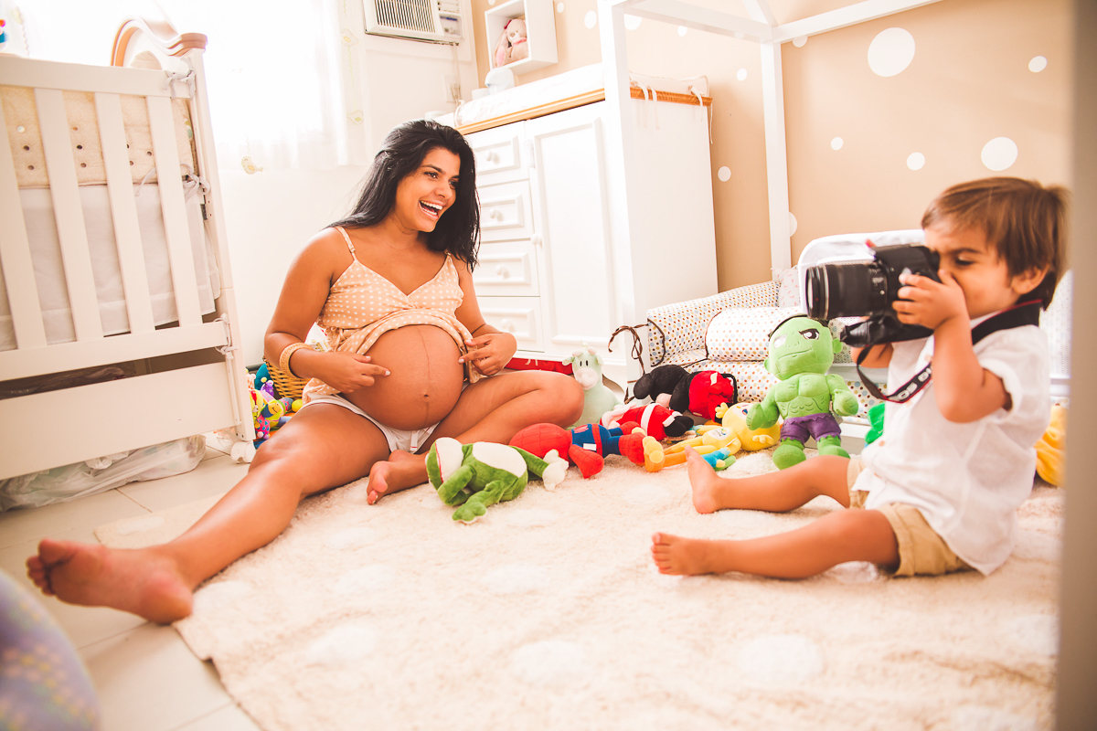 Ensaio Lifestyle de Família - Gestante - Urca - RJ