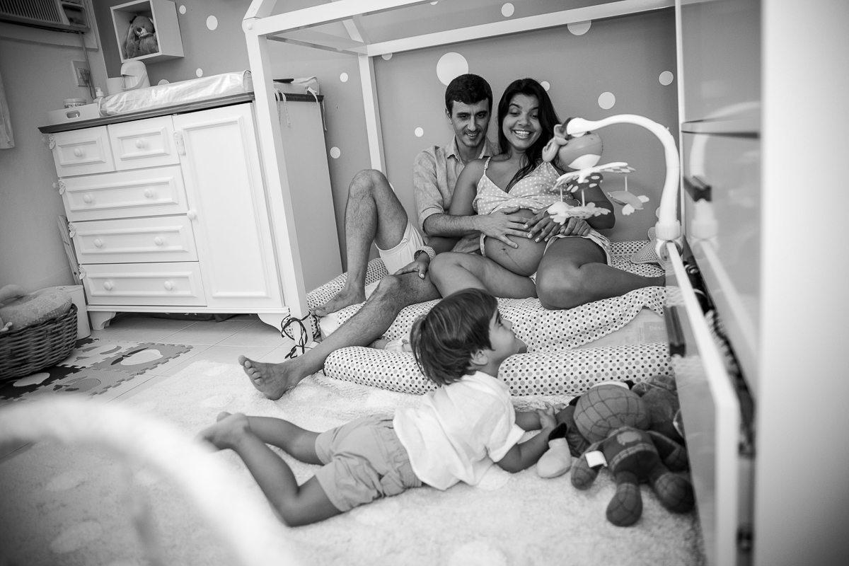 Ensaio Lifestyle de Família - Gestante - Urca - RJ