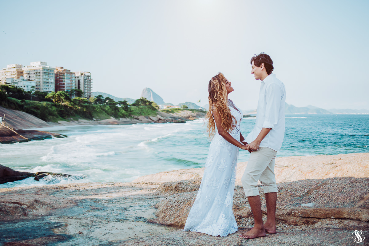 Ensaio de Casal na praia de Ipanema - RJ