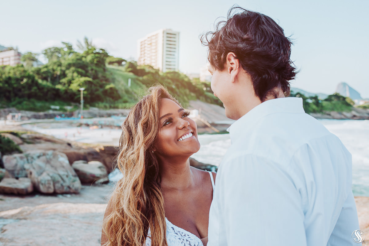 Ensaio de Casal na praia de Ipanema - RJ