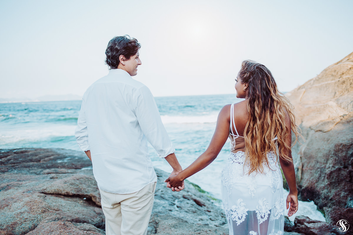 Ensaio de Casal na praia de Ipanema - RJ