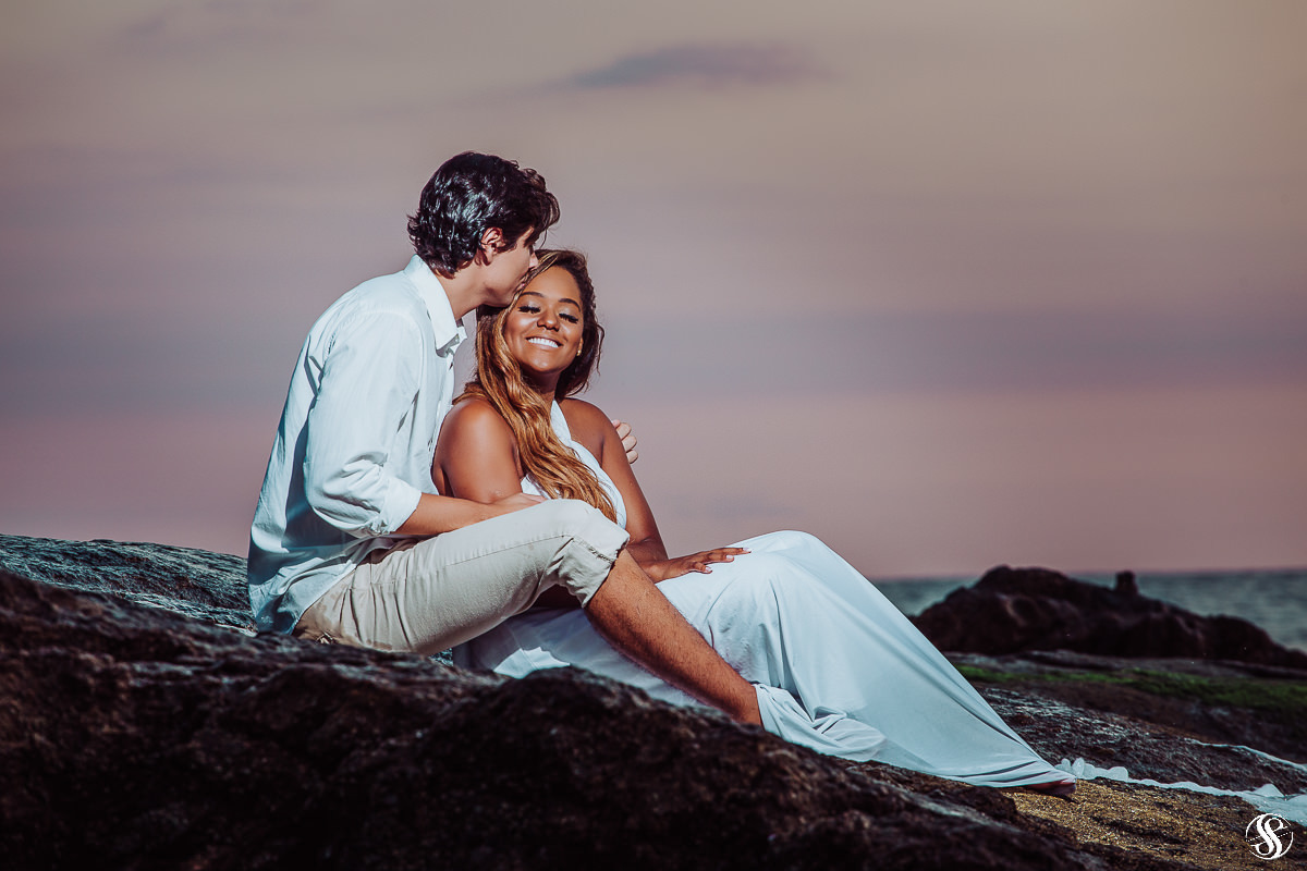 Ensaio de Casal na praia de Ipanema - RJ