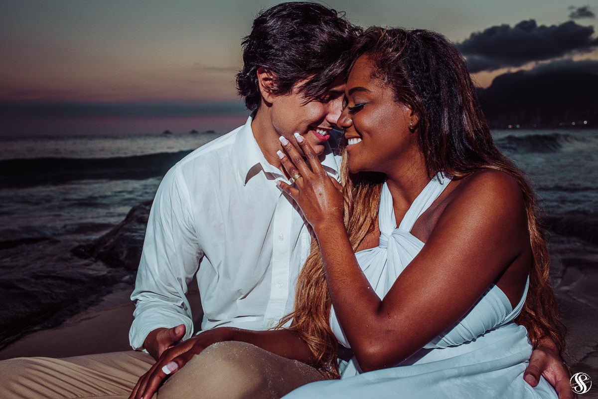 Ensaio de Casal na praia de Ipanema - RJ