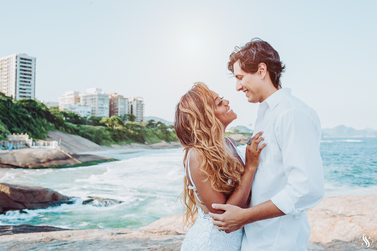 Ensaio de Casal na praia de Ipanema - RJ