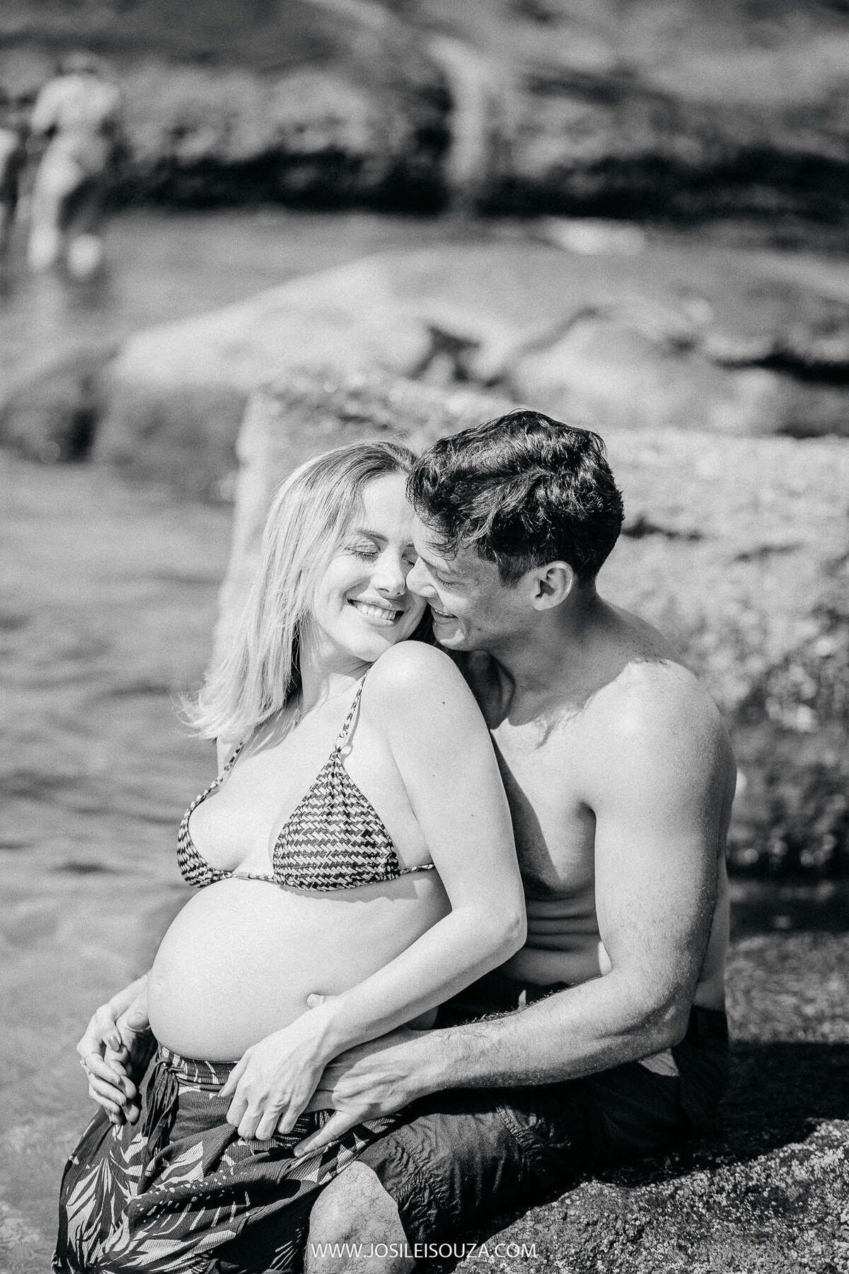 Ensaio de Gestante na Praia em Niterói