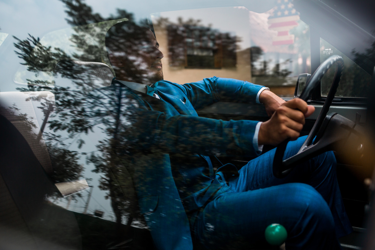 Making Of de noivo no Jardins do Chalé em São Gonçalo