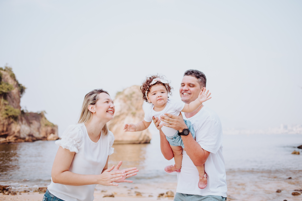 Ensaio Família na Praia de Boa Viagem em Niterói