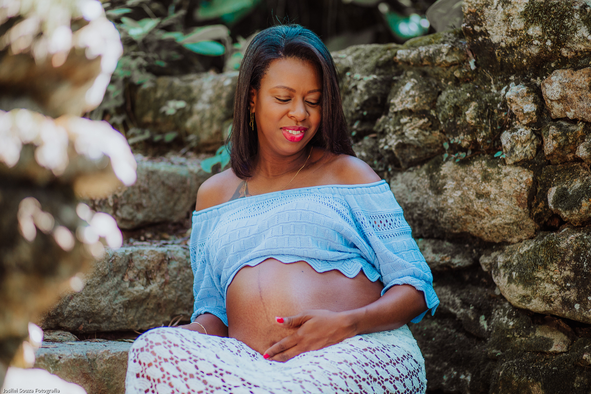 Ensaio Fotográfico de Gestante no Parque da Cidade em Niterói
