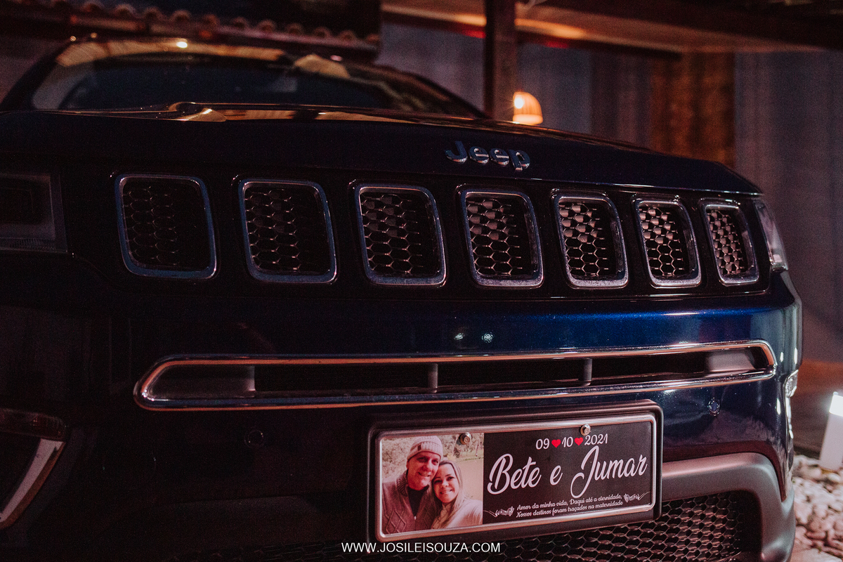 Carro com Placa dos Noivos RJ