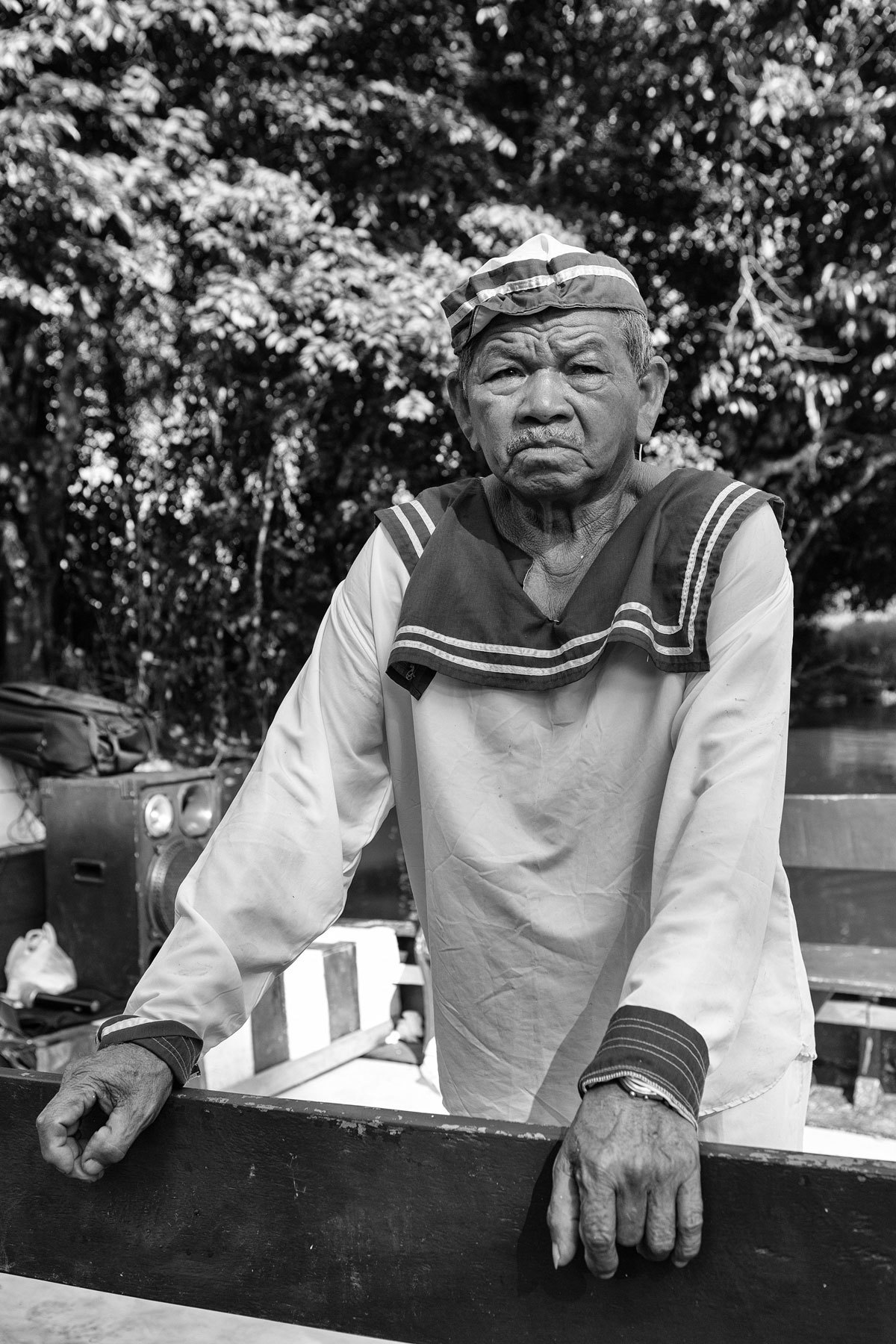 Devoto que participa do círio de Caraparú-PA há mais de 50 anos. Fotografado pelo fotógrafo Romero Cruz