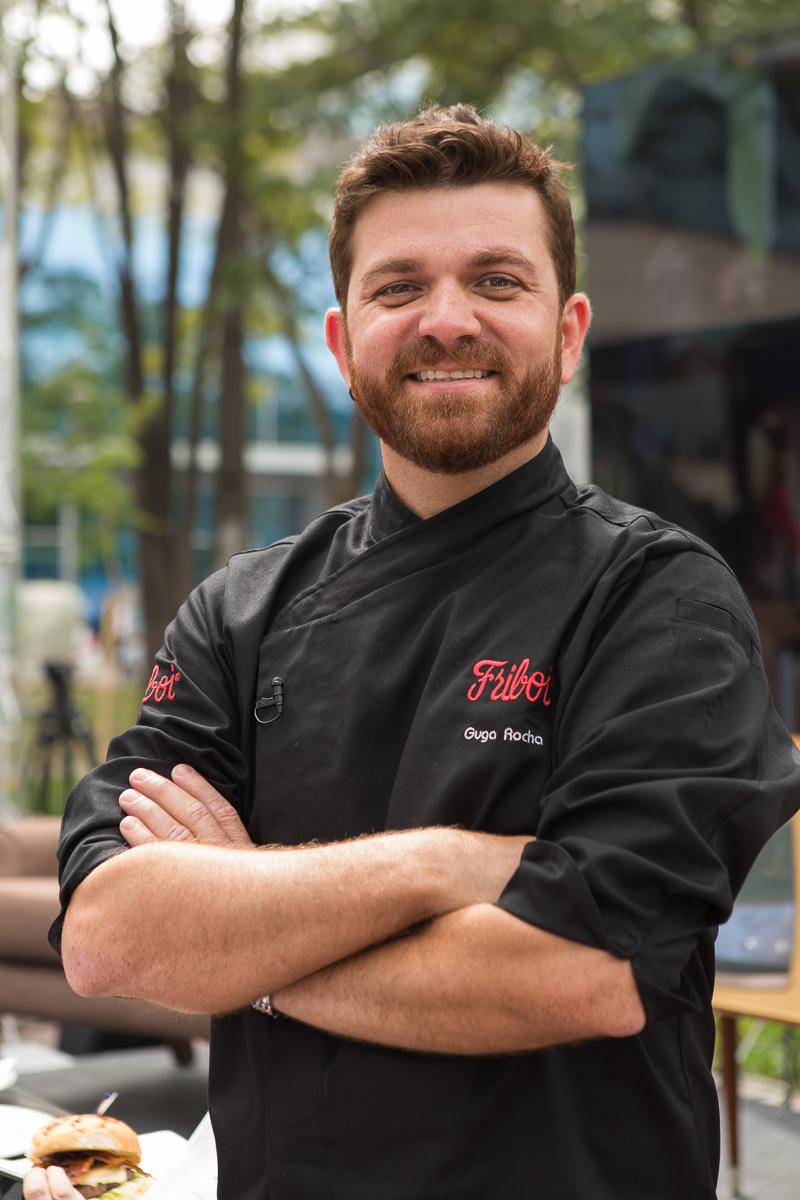 Retrato do Chef Guga Rocha feito pelo fotógrafo Romero Cruz