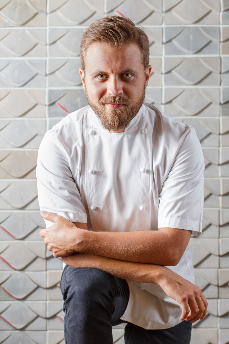 Retrato do Chef Felipe Schaedler do restaurante Banzeiro de Manaus fotografado pelo fotógrafo profissional Romero Cruz