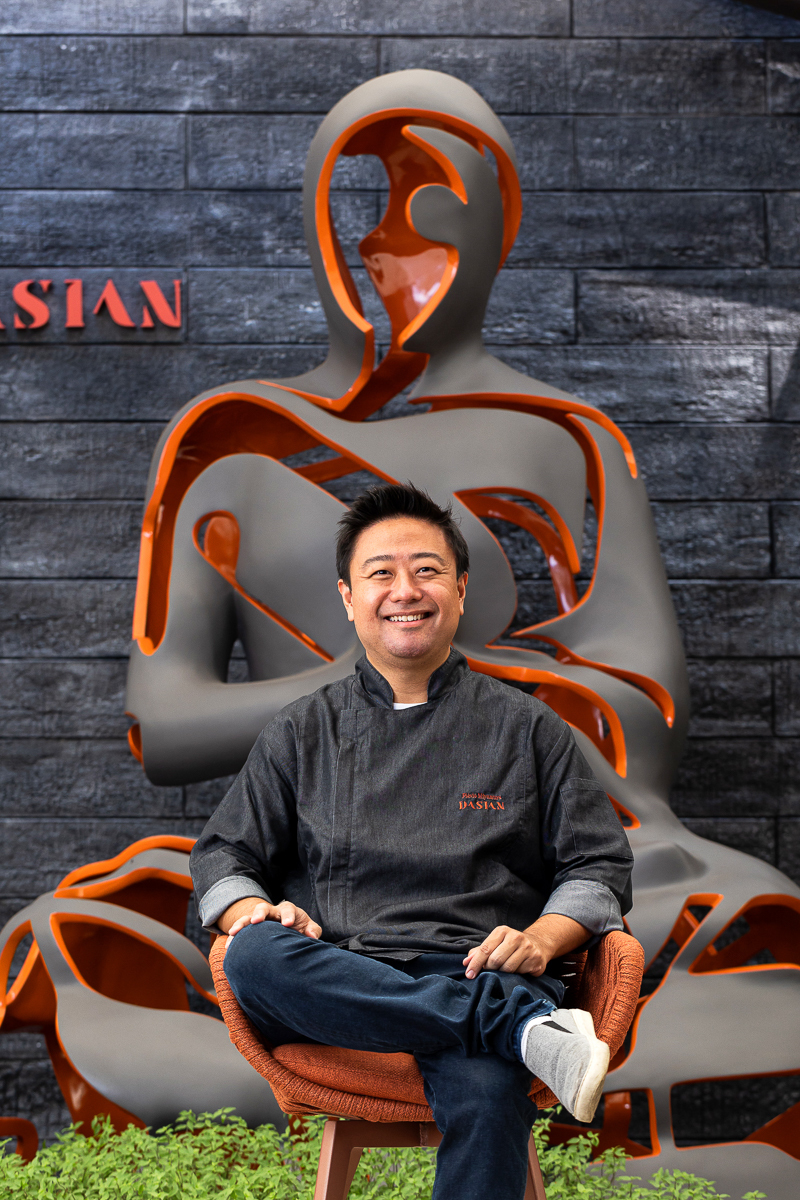 O fotógrafo Romero Cruz fotografou o Chef Flávio Miyamura no Restaurante Dasian