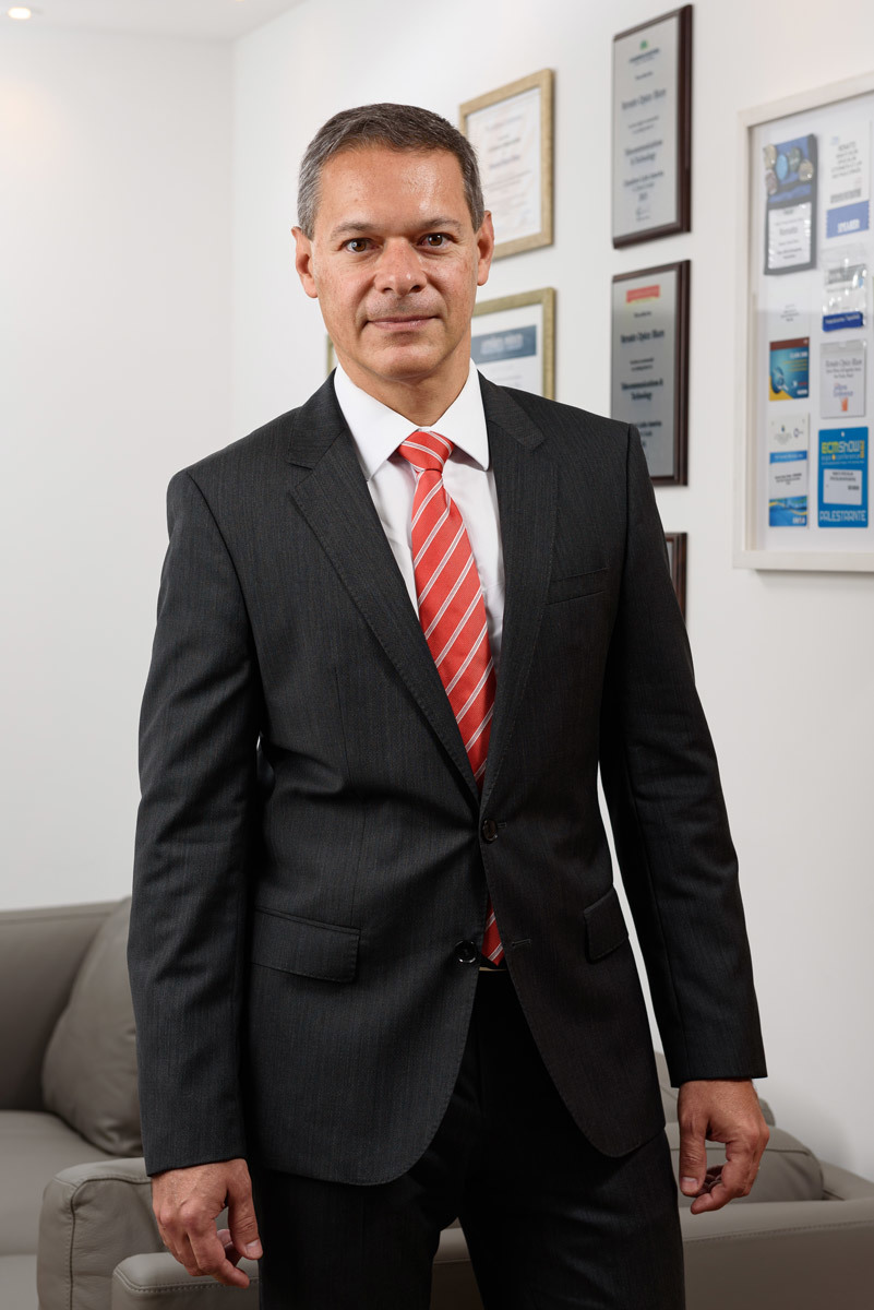 Retrato corporativo do advogado Renato Opice Blum feito pelo fotógrafo profissional Romero Cruz