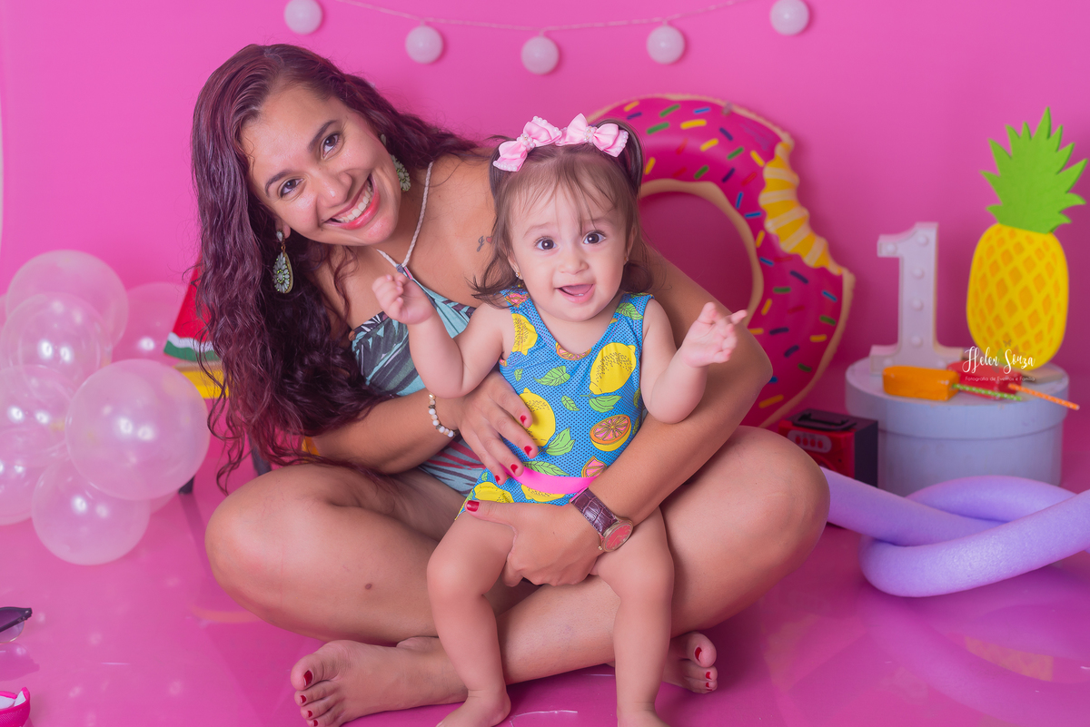 Fotos com a mamãe

