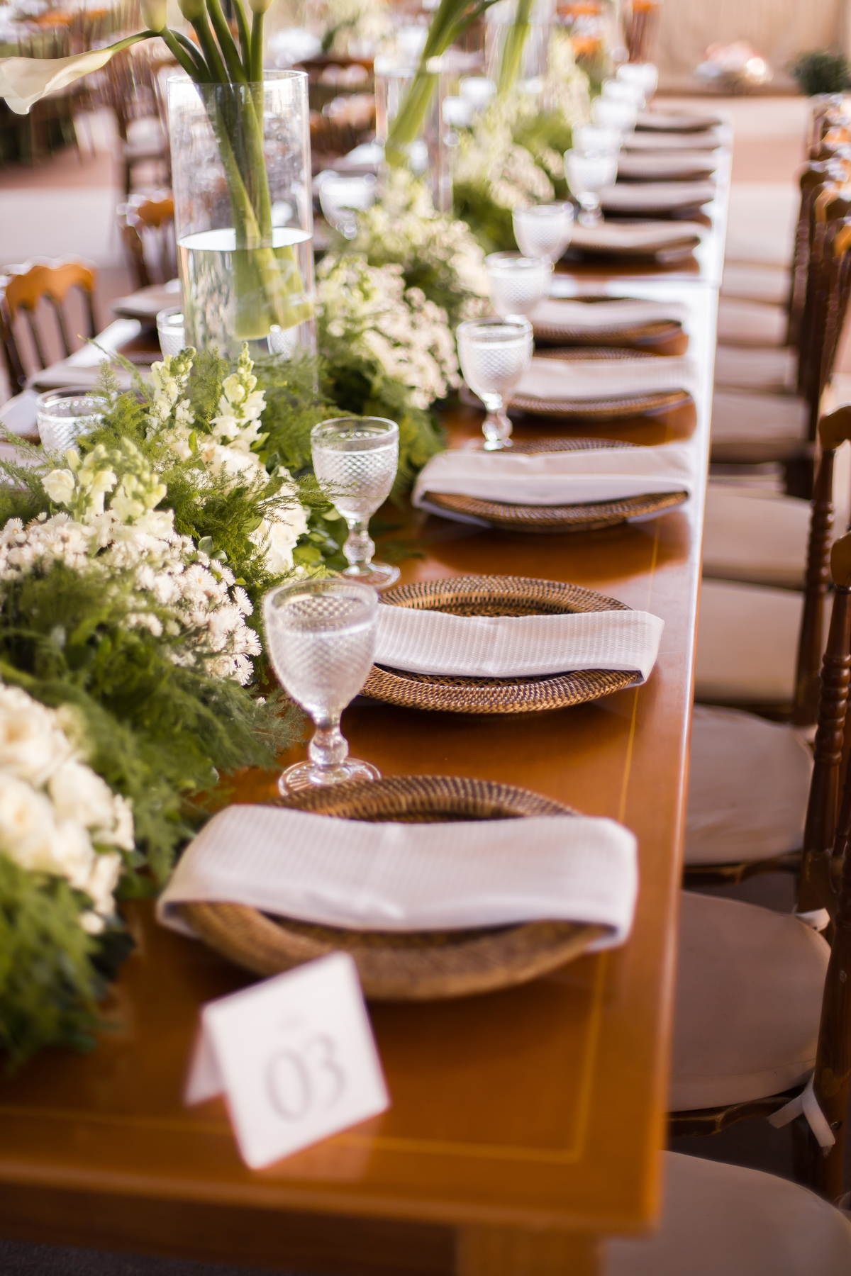 Decoração de casamento elegante