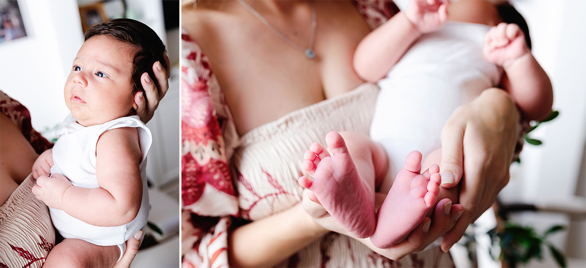 Ensaio Newborn Natural e afetivo com a mãe