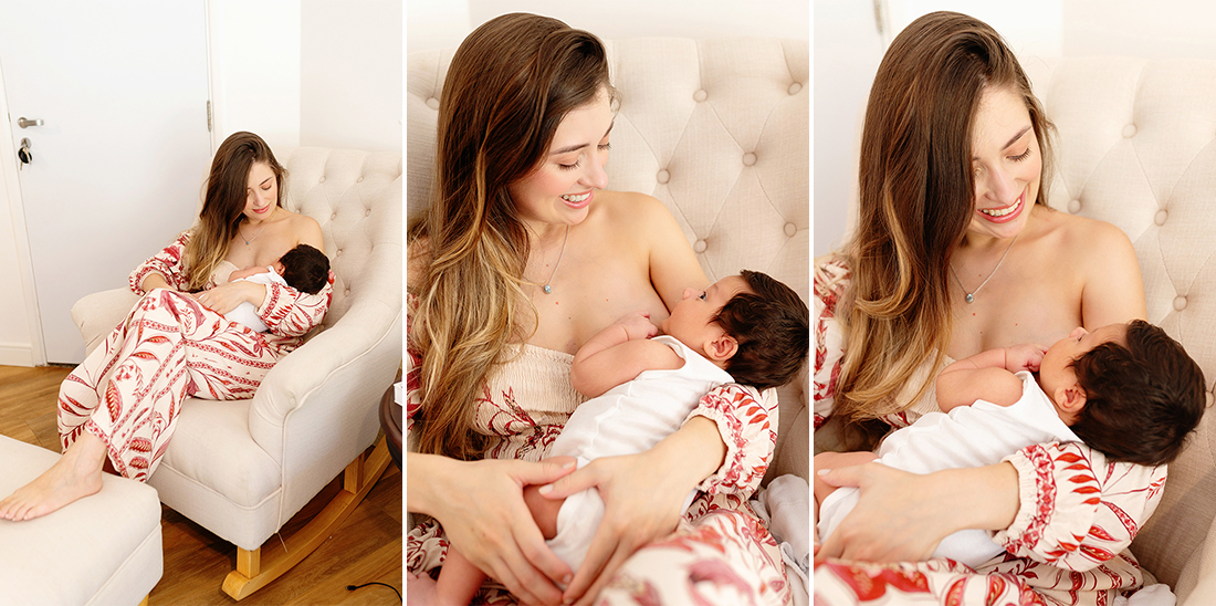 Ensaio Newborn Natural e afetivo com a mãe