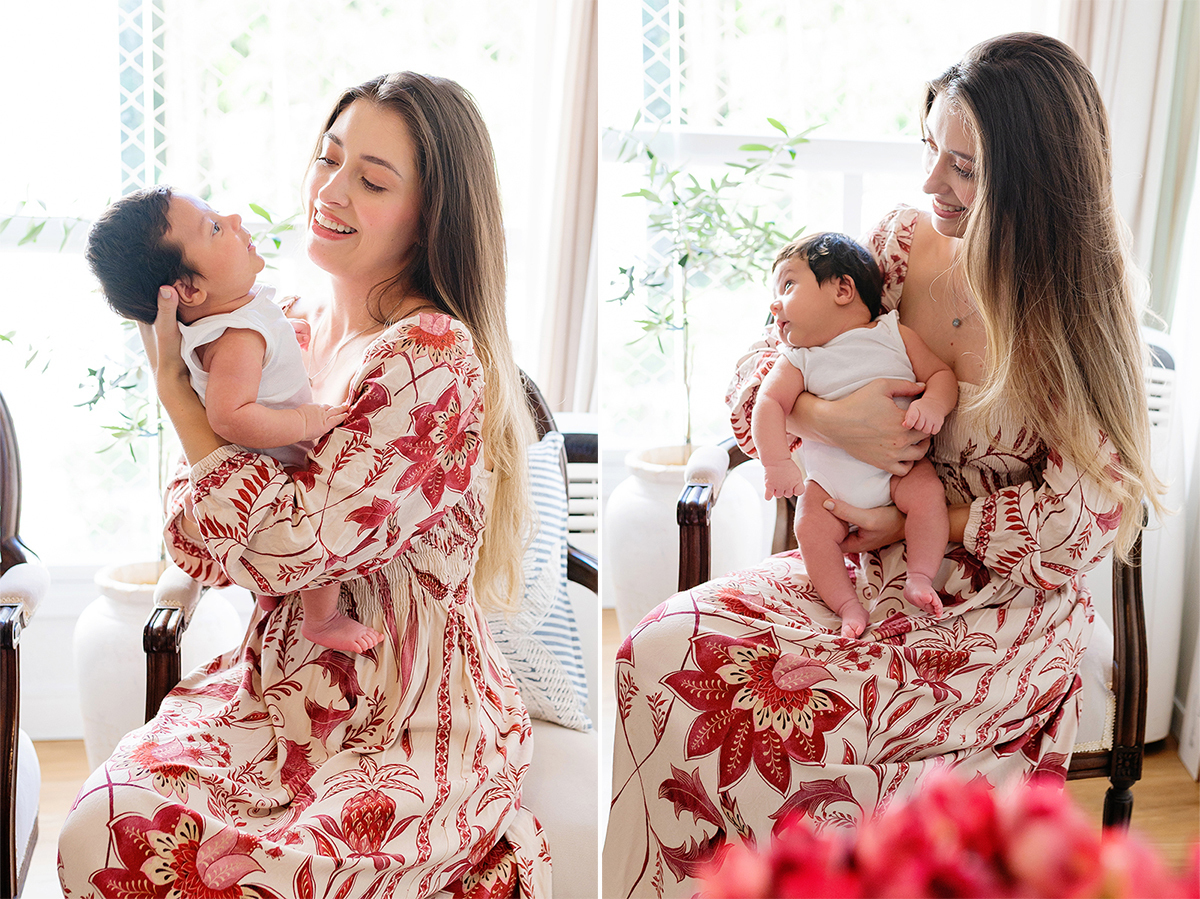 Ensaio Newborn Natural com a mãe