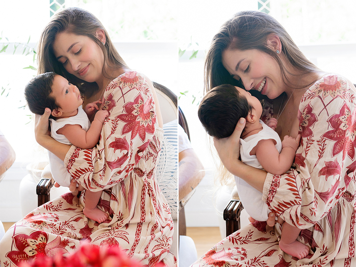 Ensaio Newborn em domicilio Natural e afetivo com a mãe