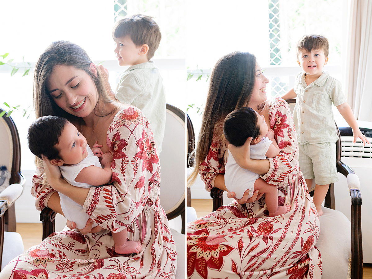 Ensaio Newborn Natural com a mãe