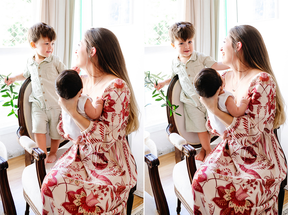 Ensaio Newborn Natural com a mãe