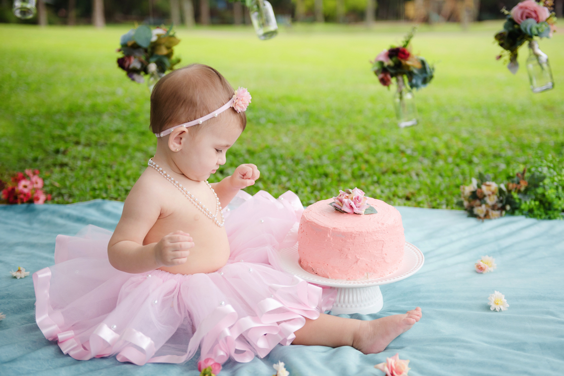 Ensaio de 1 ano smash the cake no Parque