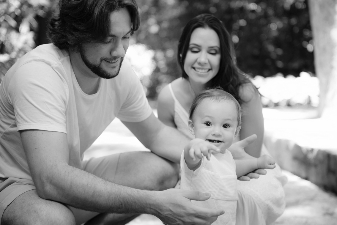 Ensaio infantil com a familia no parque
