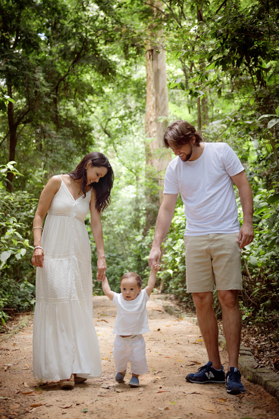 Ensaio infantil com a familia no parque