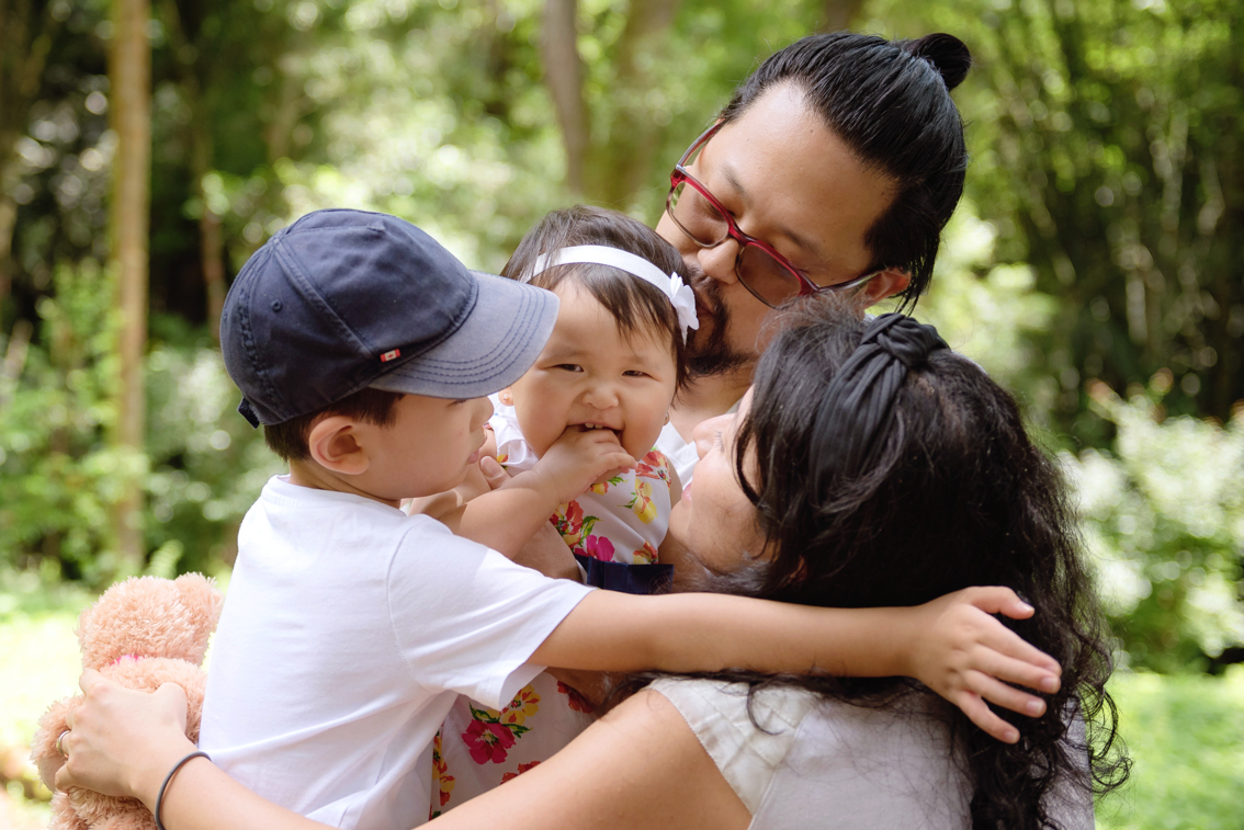 ensaio infantil de fotos com a familia