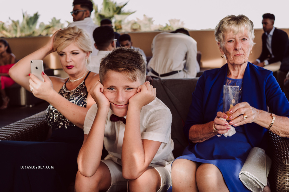 convidado intediado no casamento