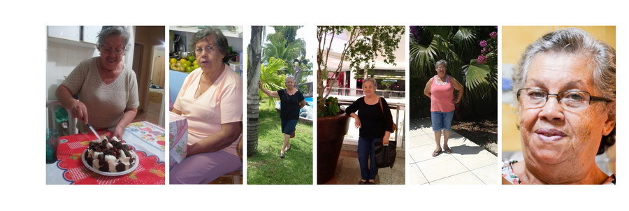 álbum de família com fotos de celular