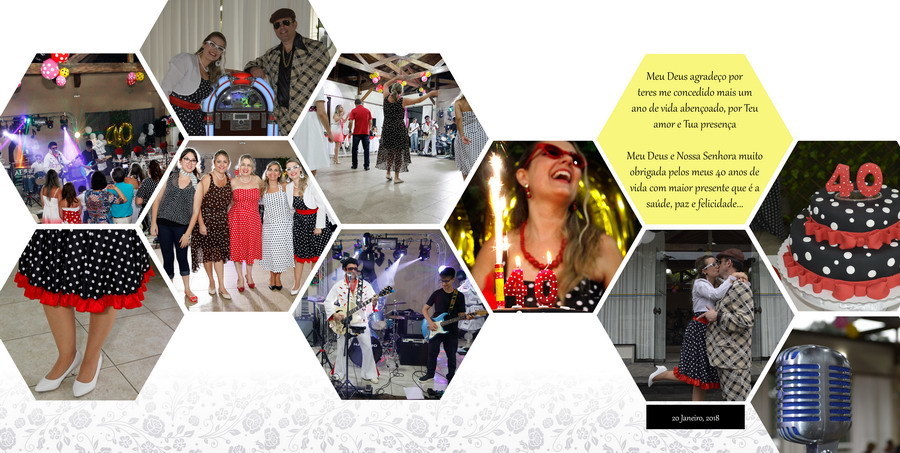 álbum de aniversário páginas de abertura