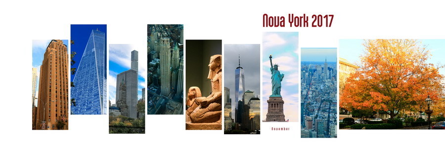 viagem para Nova York EUA pagina de abertura do álbum