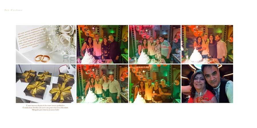 amigos no album de casamento pre wedding em Santo Andre SP pagina dos noivos