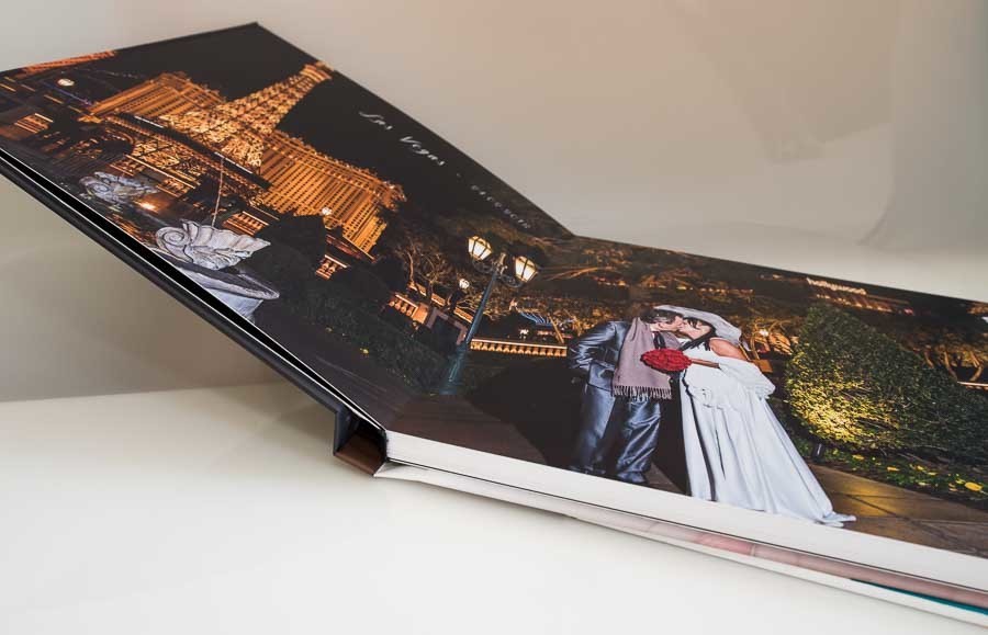 abertura do album de casamento destination wedding em Las Vegas
