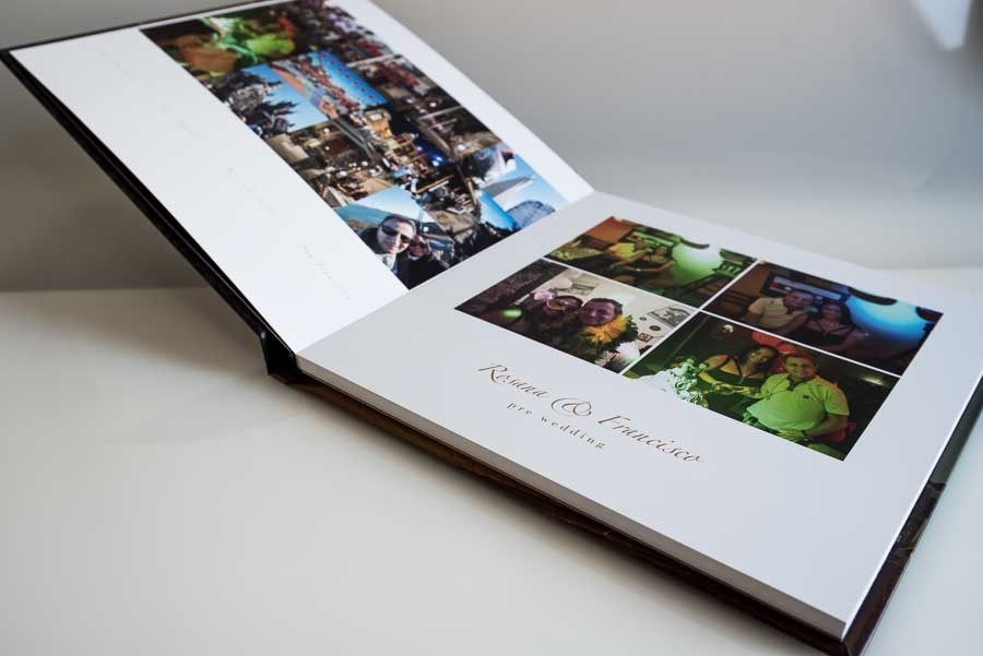 abertura do album de casamento pre wedding em Santo Andre SP pagina de apresentacao