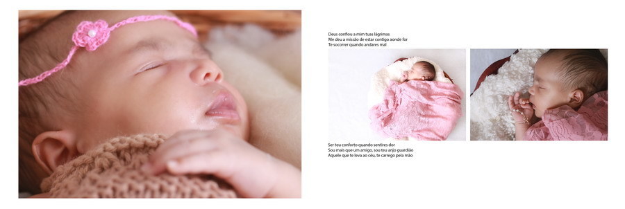 álbum de criança da Alice começa com gravidez e new born