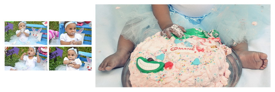 ensaio de smash the cake entrou no álbum de criança