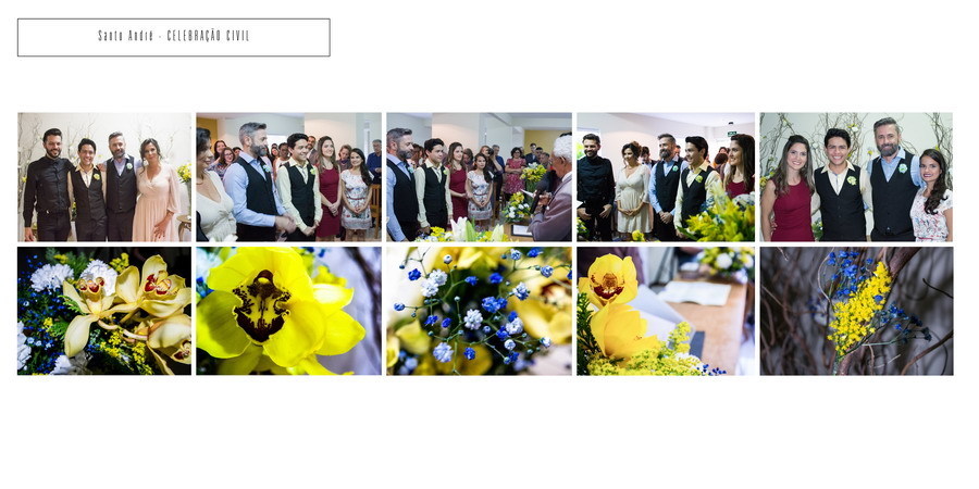 Cerimonia de casamento Civil para álbum de fotos