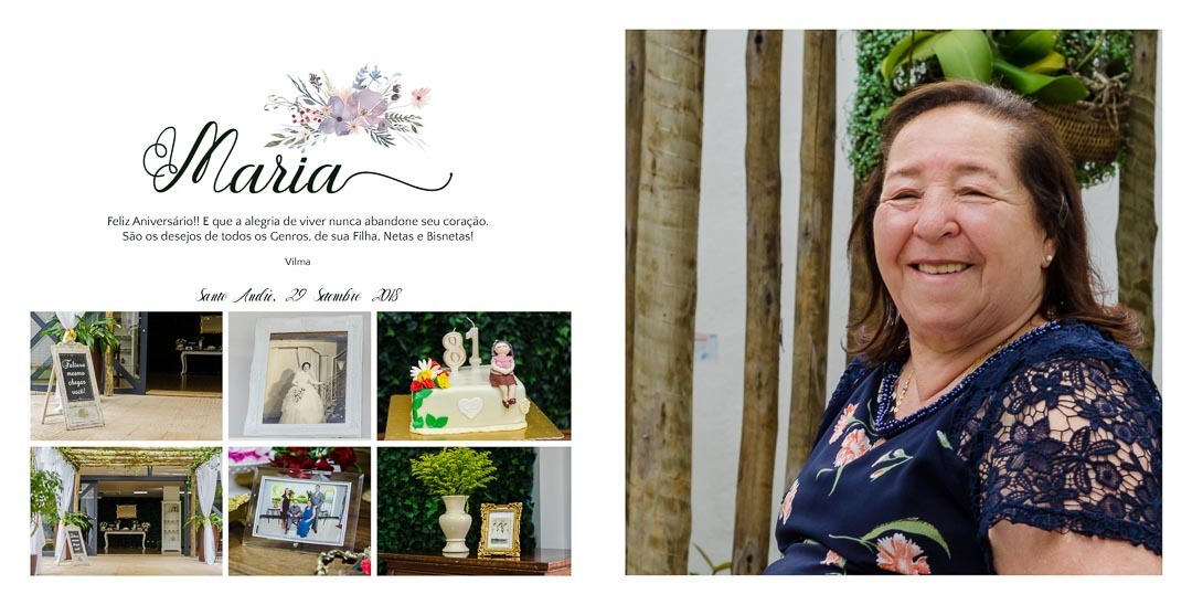 pagina de abertura do album de aniversario de 81 anos 