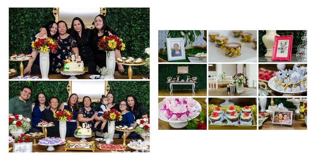  album de aniversario de 81 anos paginas com parentes e decoracao